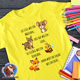 Camiseta Mäuschen - Luchs - Biene - Fuchs | Schulanfang