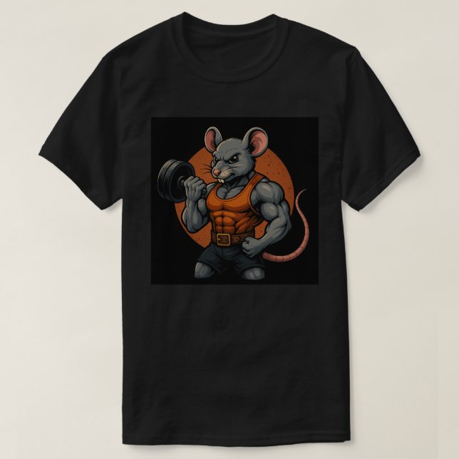 Camiseta Mause muscle (Frente do Design)