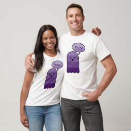 Camiseta Mauve Purple Boo Ghost Halloween