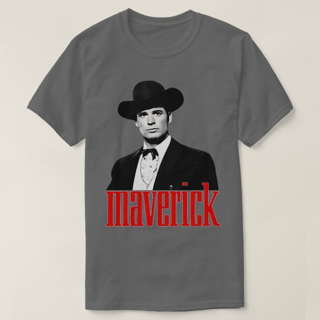 Camiseta Maverick James Garner 5060s Tv Western (Frente do Design)