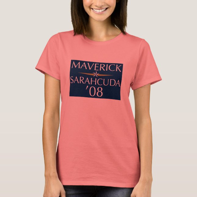 Camiseta Maverick/Sarahcuda '08 Ringer Tee (Frente)