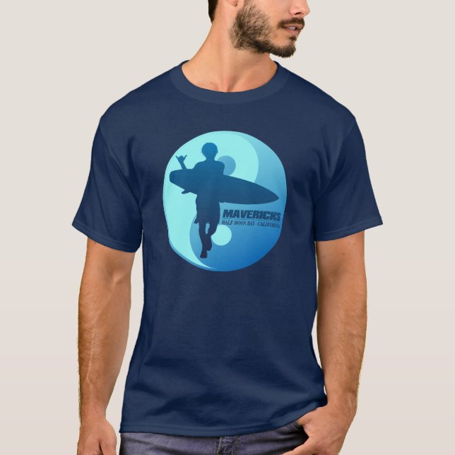 Camiseta Mavericks -Half Moon Bay (Azul) (Frente)