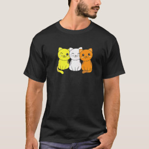 Camiseta Maverique Flag Pile Pride Lgbtq Cats Cute Maveriiq