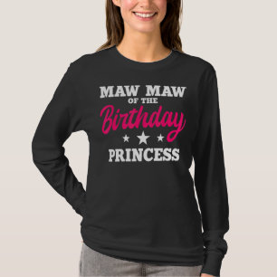 Camiseta Maw Maw Do Aniversário Do Partido Princesa Bday Ce