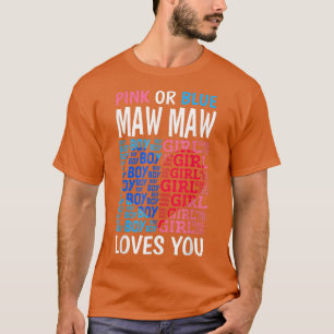 Camiseta Maw Rosa Ou Azul Te Ama