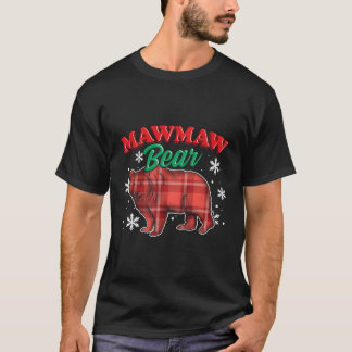Camiseta Mawmaw Bear Buffalo Xadrez Presente Combinação de 