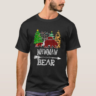 Camiseta Mawmaw Bear , Red Buffalo Xadrez Mawmaw Bear Pajam