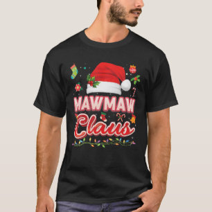 Camiseta Mawmaw Claus Correspondendo Papais noeis de Natal 
