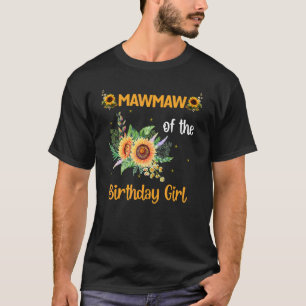 Camiseta Mawmaw Da Rapariga De Aniversário, Dia de as mães