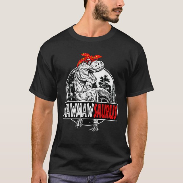 Camiseta Mawmawsaurus T rex Dinossaur Funny Mawmaw Saurus F (Frente)