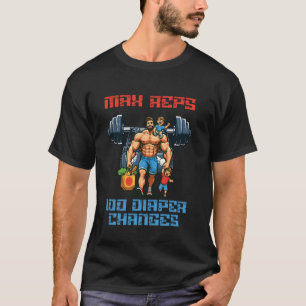 Camiseta Máx Reps 100 Trocas de Fralda