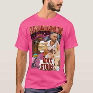 Camiseta Max Strus Cavaliers de Arte de Basquete 1