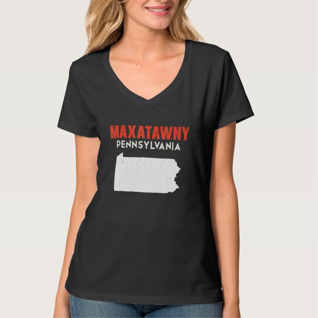 Camiseta Maxatawny Pennsylvania USA State America Travel (Frente)