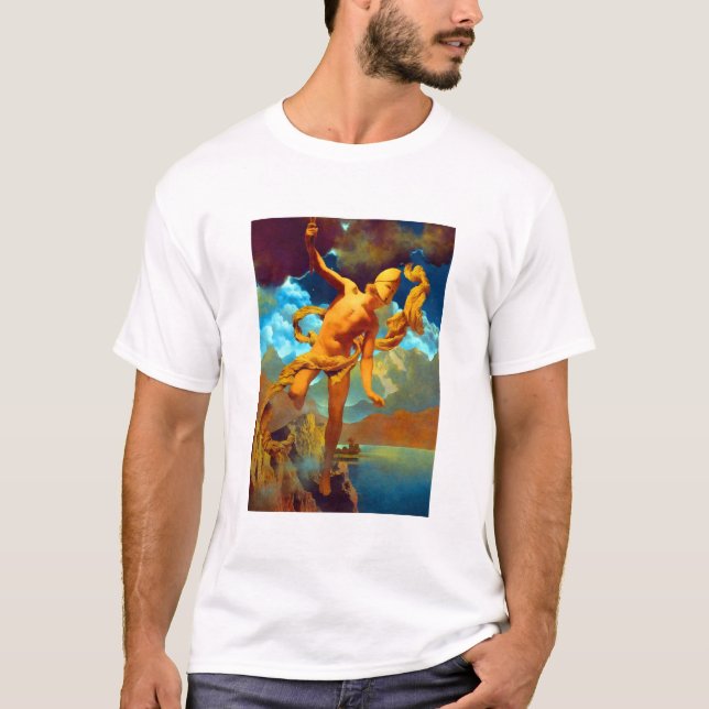 Camiseta Maxfield Parrish Prometheus (Frente)