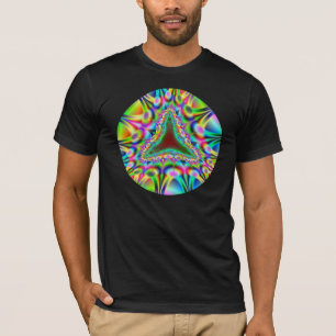Camiseta maxila estrangeira colorida psicadélico