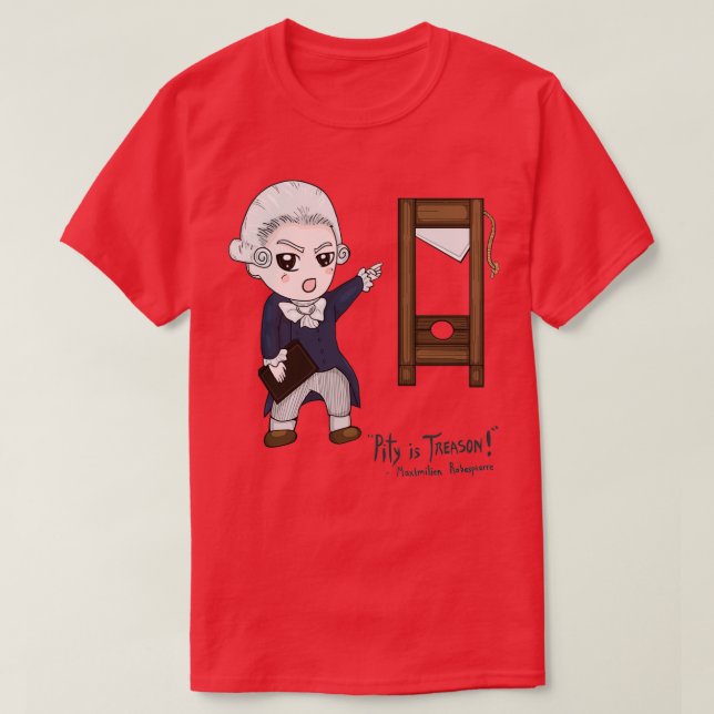 Camiseta Maximilien Robespierre (Frente do Design)