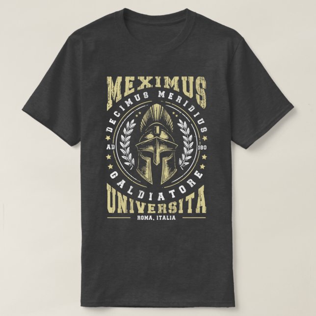 Camiseta Maximus Decimus Meridius Gladiator University (Frente do Design)