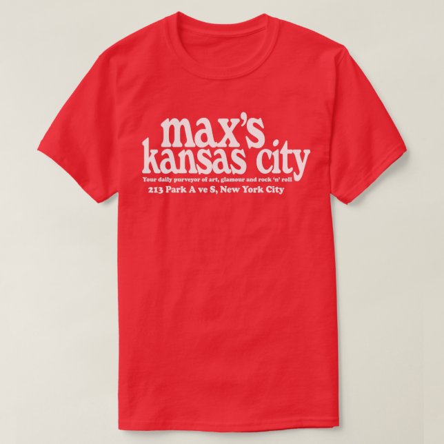 Camiseta Maxs Kansas City NYC  (Frente do Design)
