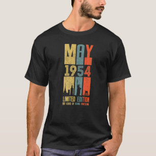 Camiseta May 1954 69 Birthday 69 Year Old 1954 Birthday Vin