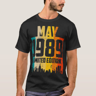 Camiseta May 1989 Limited Edition Retro Vintage