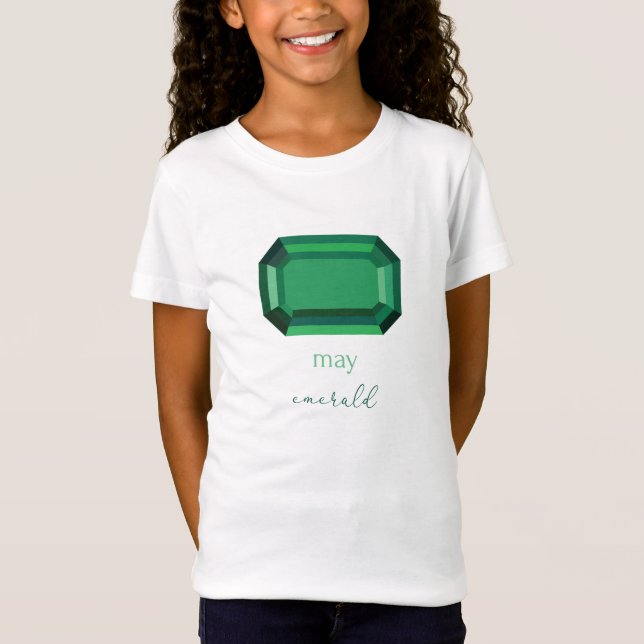 Camiseta May Birthstone Emerald (Frente)