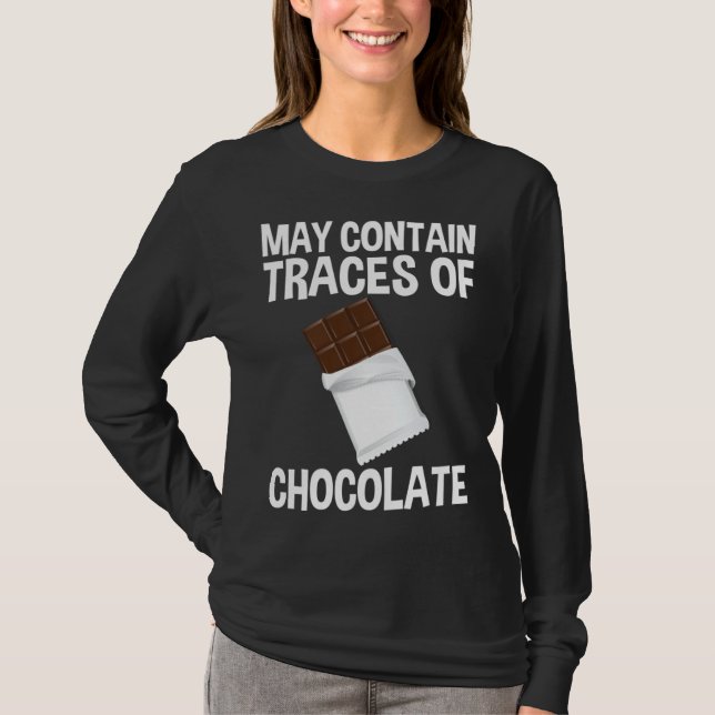 Camiseta May Contain Traces Of Chocolate (Frente)
