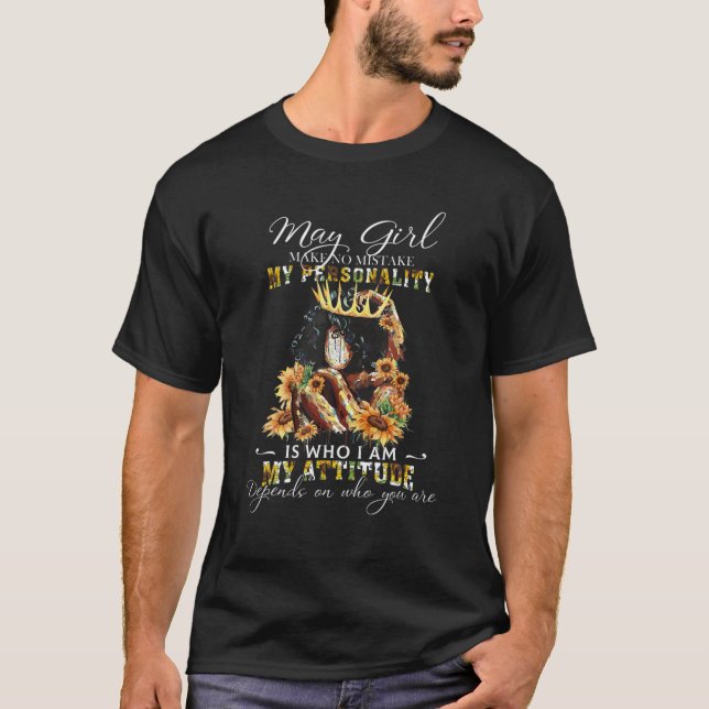 Camiseta May É Meu Aniversário O Mês Todo De Maio Mo (Frente)
