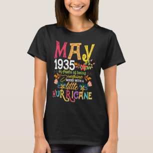 Camiseta May Girls 1935 Engraçado 86. Aniversário 86 Anos B