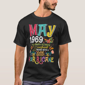 Camiseta May Girls 1969 São Engraçadas Por Sol Com 53 Anos