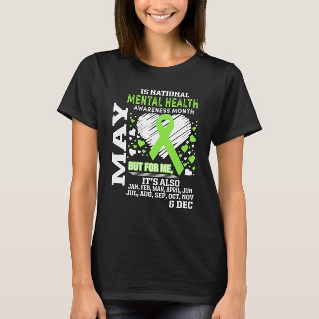 Camiseta May is National Mental Health Awarness Mont Posi (Frente)