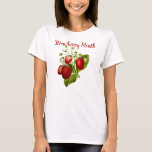 Camiseta May is Strawberry Mês, Vintage Strawberry