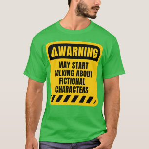 Camiseta May Starfalando sobre a família de caracteres fict
