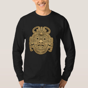 Camiseta Maya Deus Maias Mitologia Antiguamente Máscara Sol