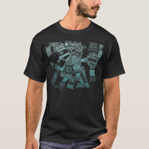 Camiseta Maya patron deity Tezcatlipoca guerreiro Aztec Índ