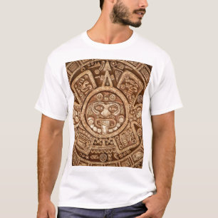 Camiseta Maya Tribal Pagan: Textura Ornamental