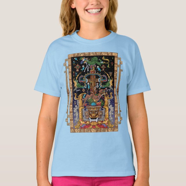 Camiseta Mayan Astronauta King Pakal (Frente)