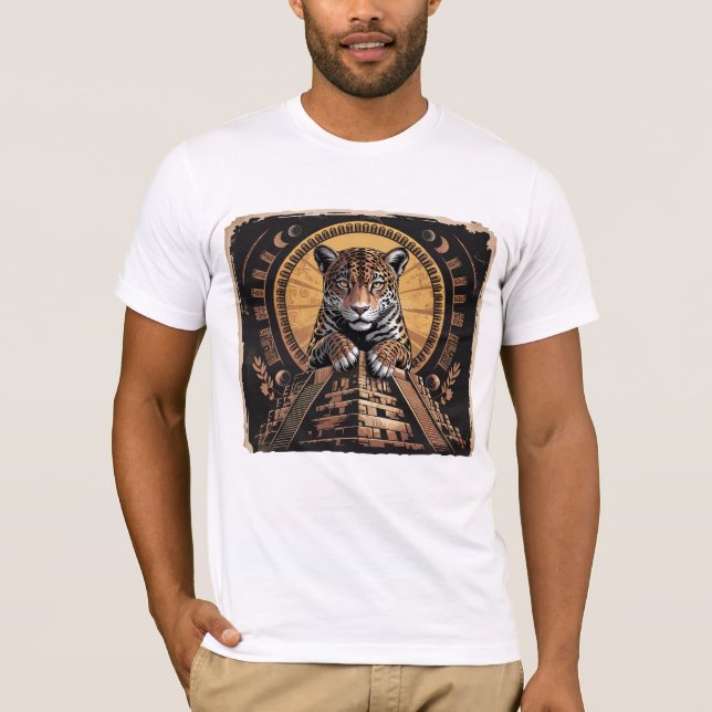 Camiseta Mayan Jaguar Guardian T-Shirt | mitologia asteca (Frente)