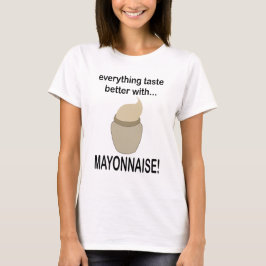 Camiseta Mayonnaise Sauce Comida Engraçado Mayonnaise