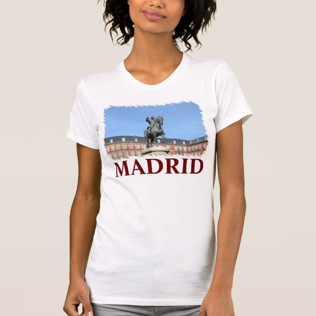 Camiseta Mayor Madrid da plaza, espanha (Frente)