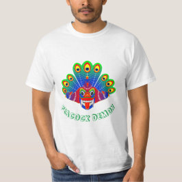 Camiseta Mayura raksha (diabo do pavão do Sri Lanka) design