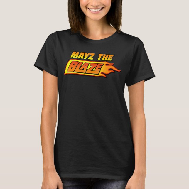 Camiseta Mayz, o Blaze Birthday Flame Fire (Frente)
