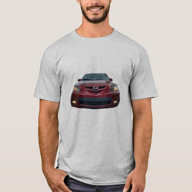 Camiseta Mazda3 t shirt Mazda só tem uma bela Mazda 3 (Frente)
