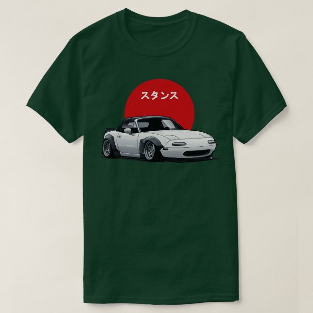 Camiseta Mazda Miata Sutansu Stance (Frente do Design)