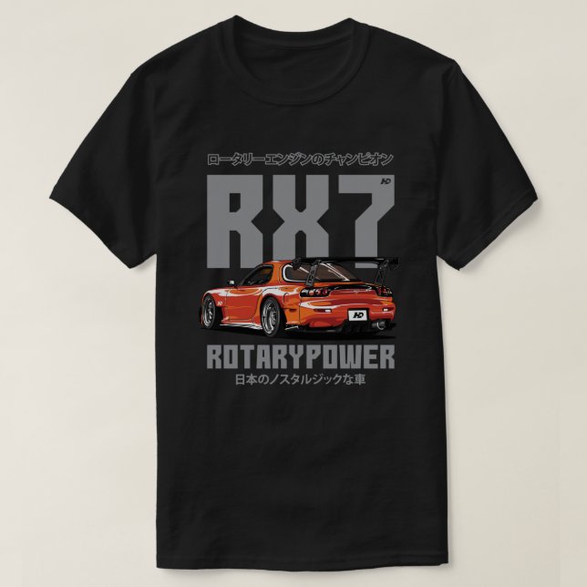Camiseta Mazda RX7 Essential T-Shirt (Frente do Design)