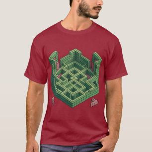 Camiseta Maze de Escher: Quebra-cabeça Geométrica Itriciada
