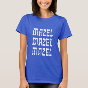 Camiseta Mazel Mazel Mazel Tov Hanukkah Womens T-Shirt