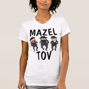 Camiseta MAZEL TOV t-shirts judias engraçadas