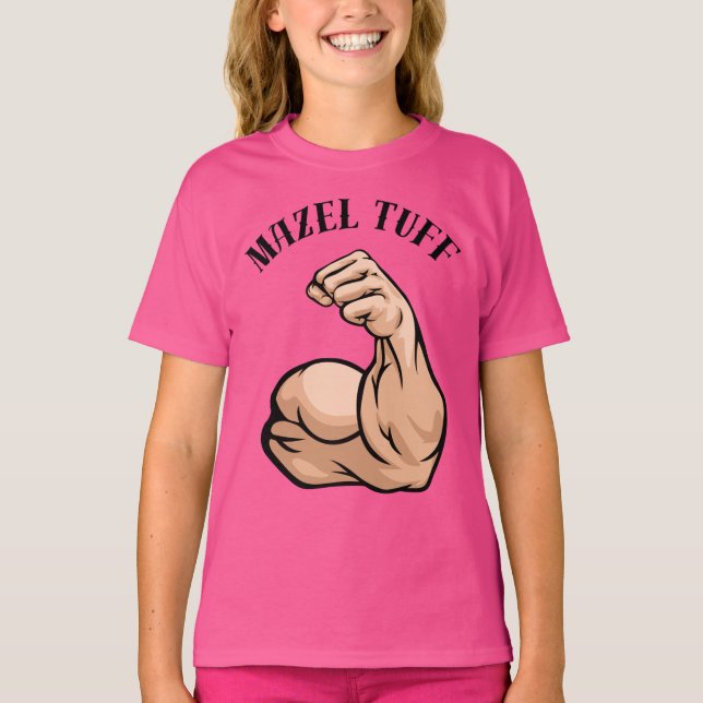 Camiseta Mazel Tuff (Tov) - Forte judeu OU mulheres (Frente)
