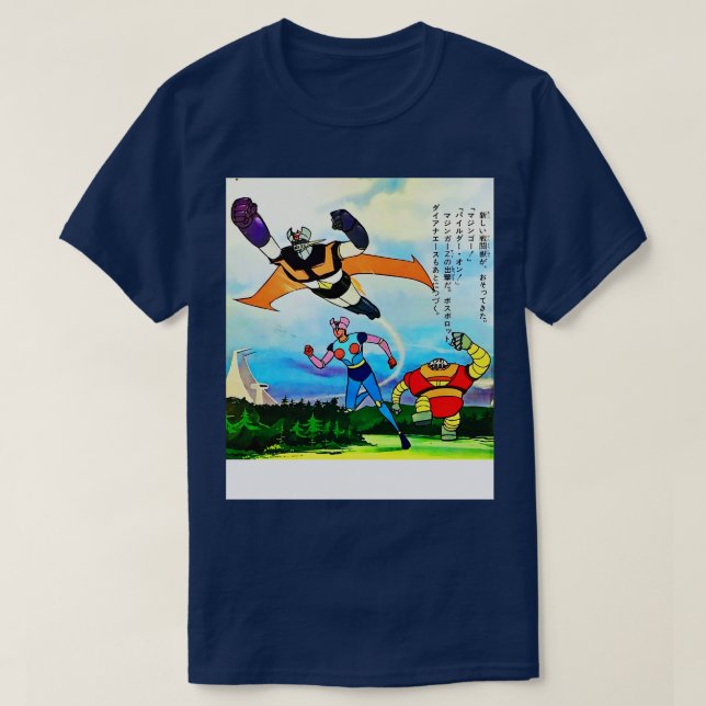 Camiseta Mazinger Z Diana A Boss Borot Robot (Frente do Design)