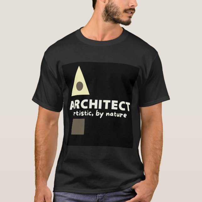 Camiseta Mazipoodles Arquiteto Sépia Artística (Frente)
